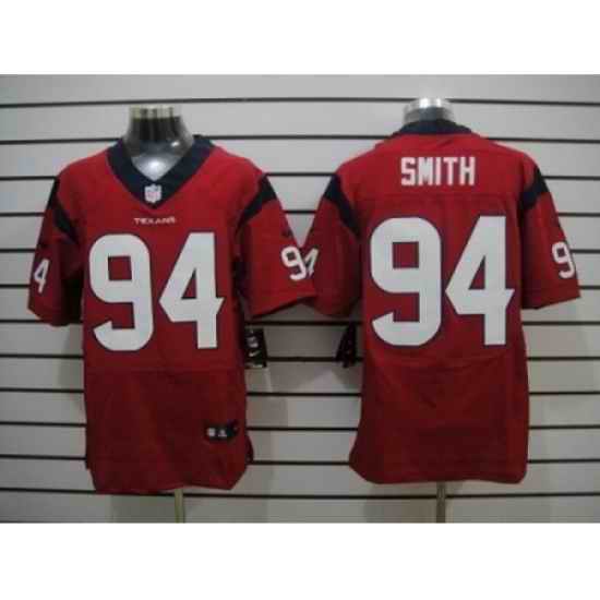 Nike Houston Texans 94 Antonio Smith Red Elite NFL Jersey